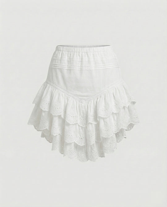 Freizeitkleidung Damen Volant Minirock