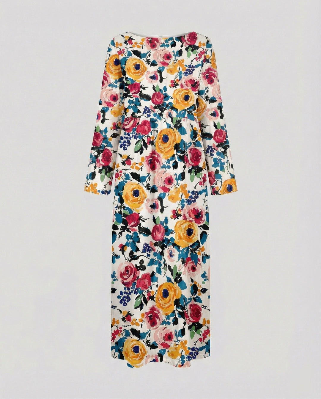 Damen Maxikleid floral mit Taschen
