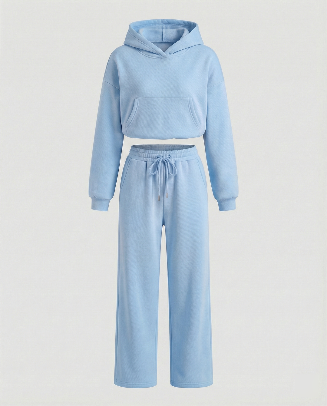 Damen Sweat-Set mit lässigem Schnitt und hohem Kragen EB