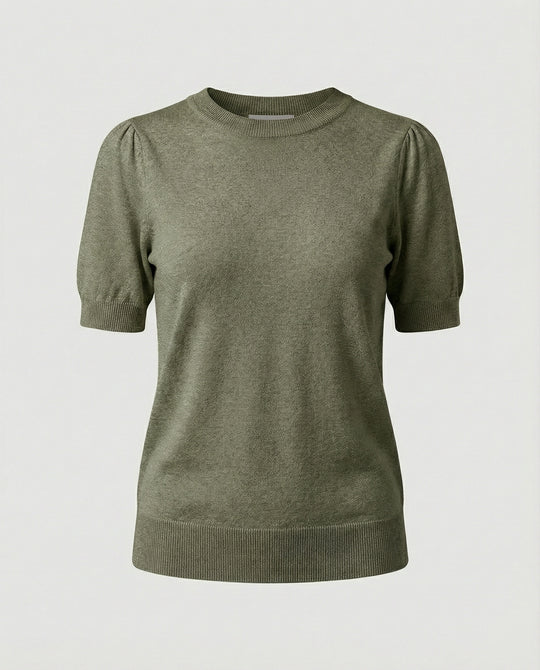 Damen Baumwollpullover mit kurzem Arm EB