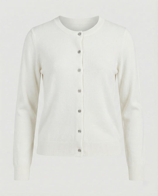 Damen Feinstrick Cardigan mit Knopfleiste und weichem Material EB