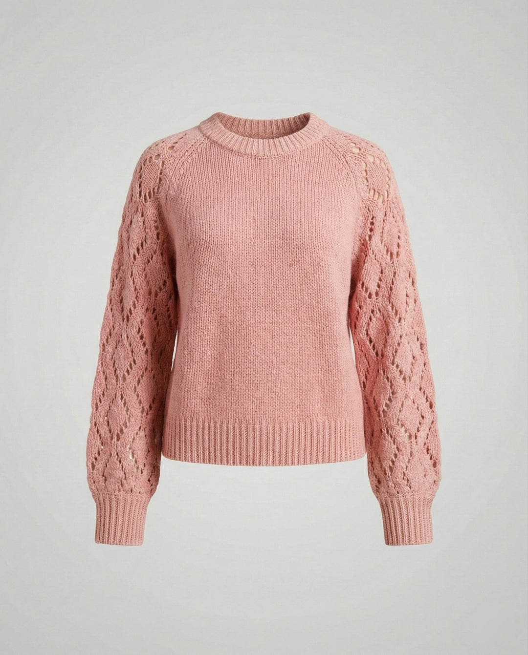 Damen Strickpullover V-Ausschnitt Weit