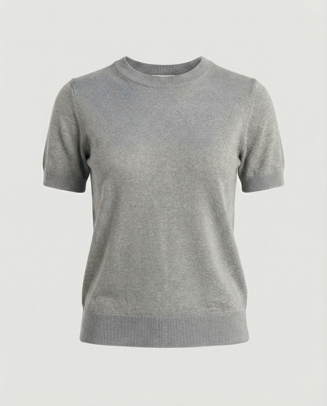 Damen Feinstrickpullover mit Kurzarmiger Silhouette und Weich Fließendem Material EB