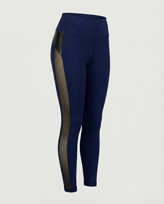 Damen Sport-Leggings mit atmungsaktivem Mesh-Einsatz EB