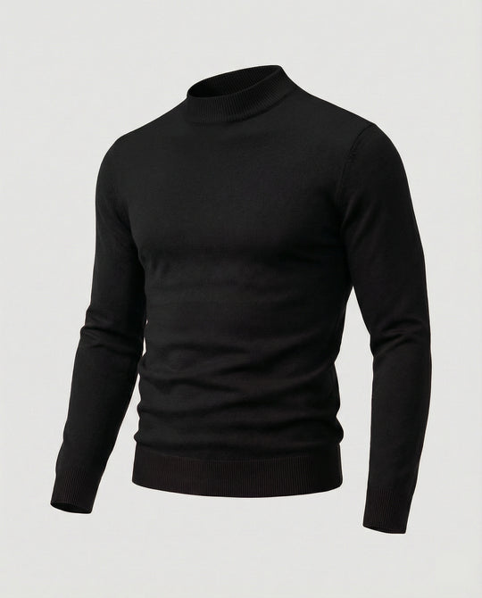 Herren eleganter Pullover mit Stehkragen EB