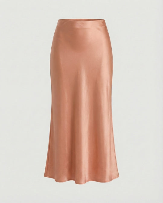 Damen Longskirt aus glattem Satin von EB