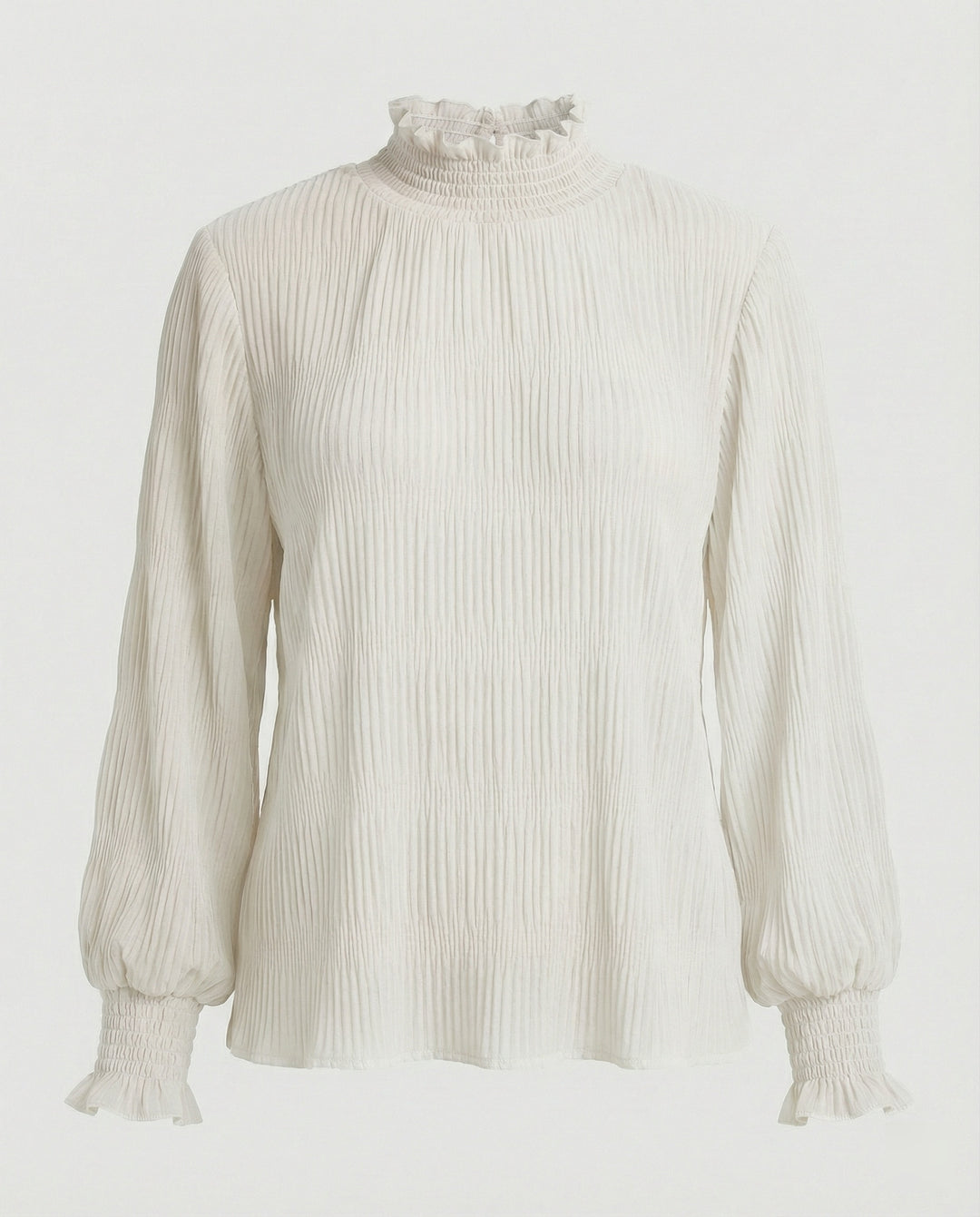 Bluse Damen Plissee Rüschen