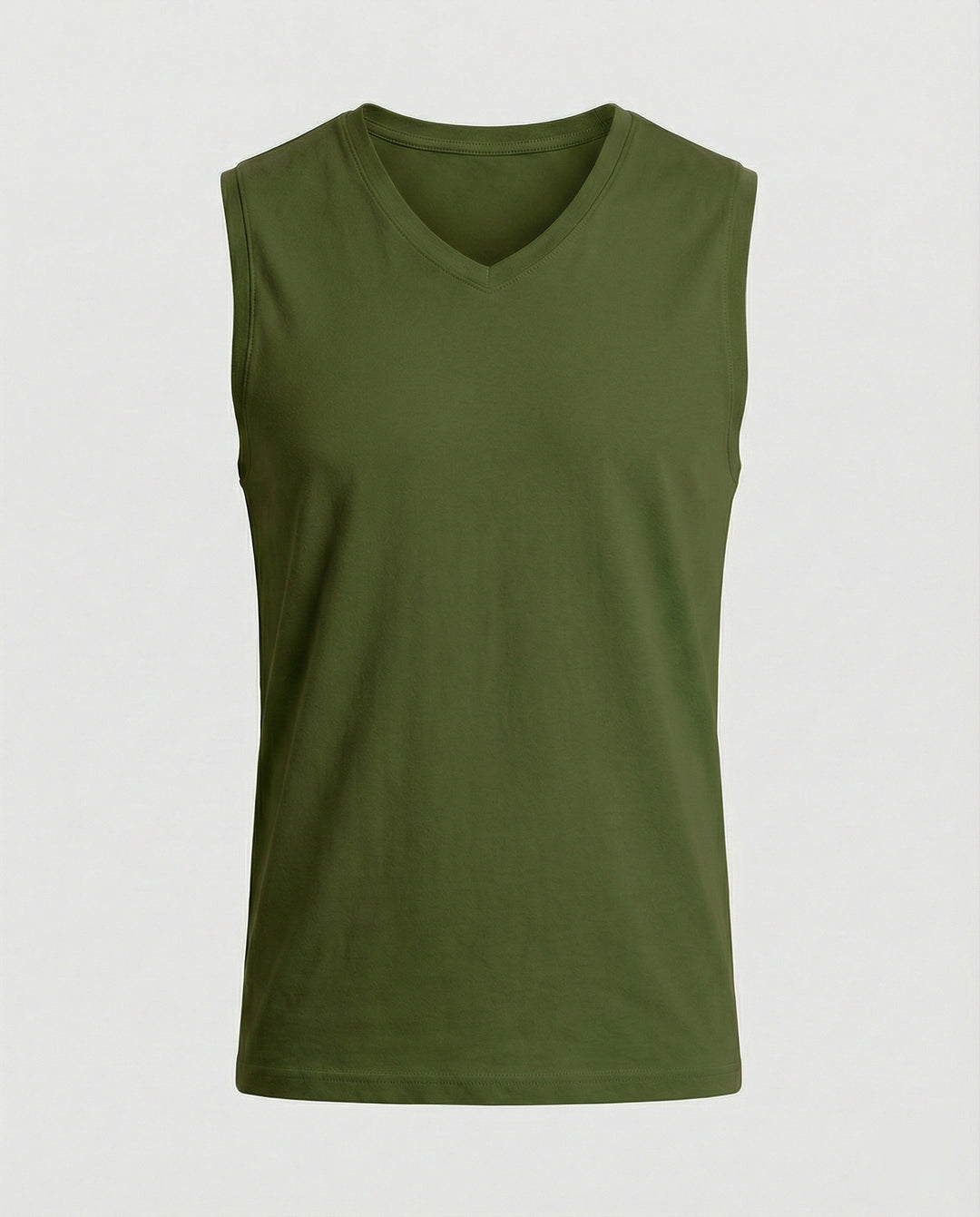 Herren ärmelloses V-Ausschnitt-Tanktop aus atmungsaktivem Stretchmaterial EB