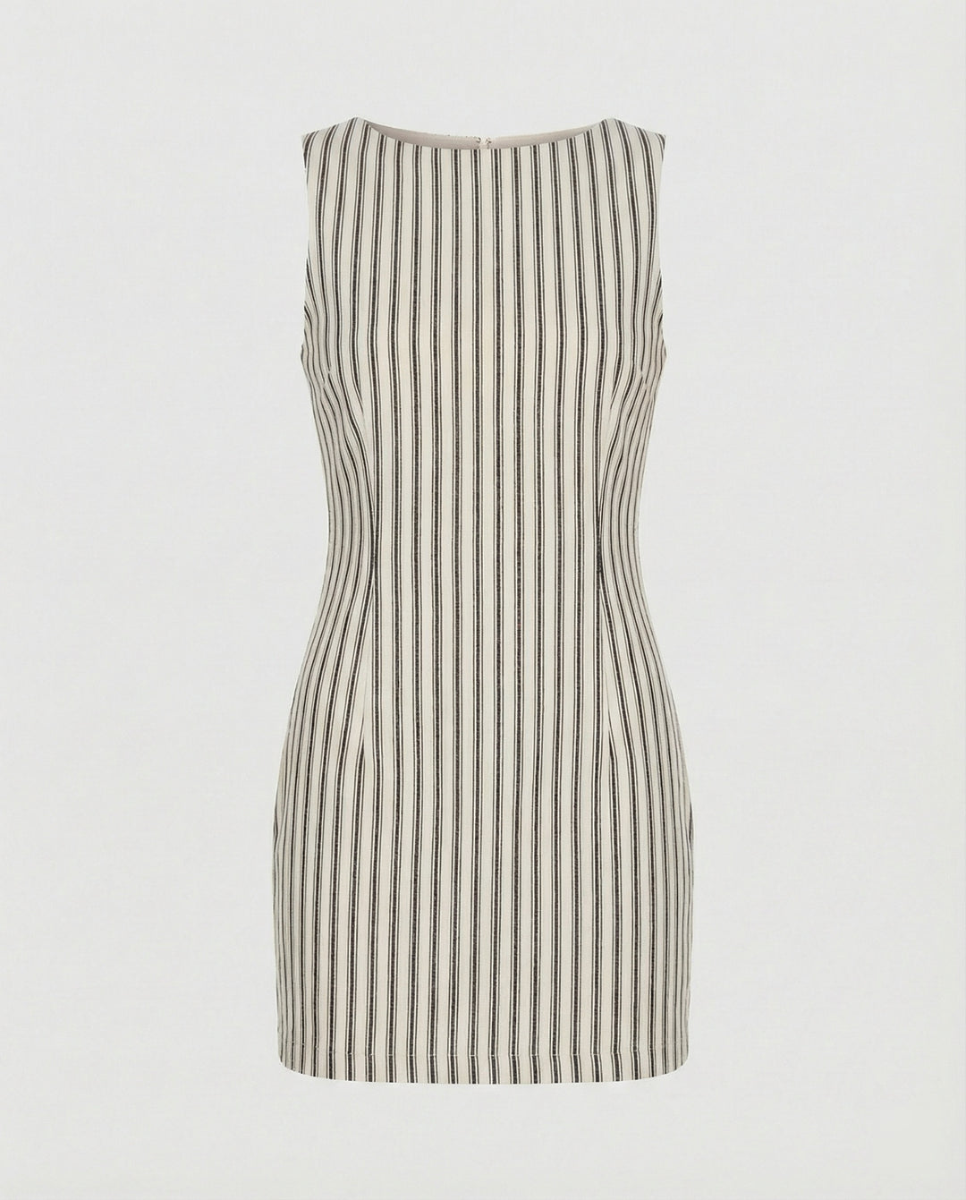 Gestreiftes Minikleid Tailliert Damen