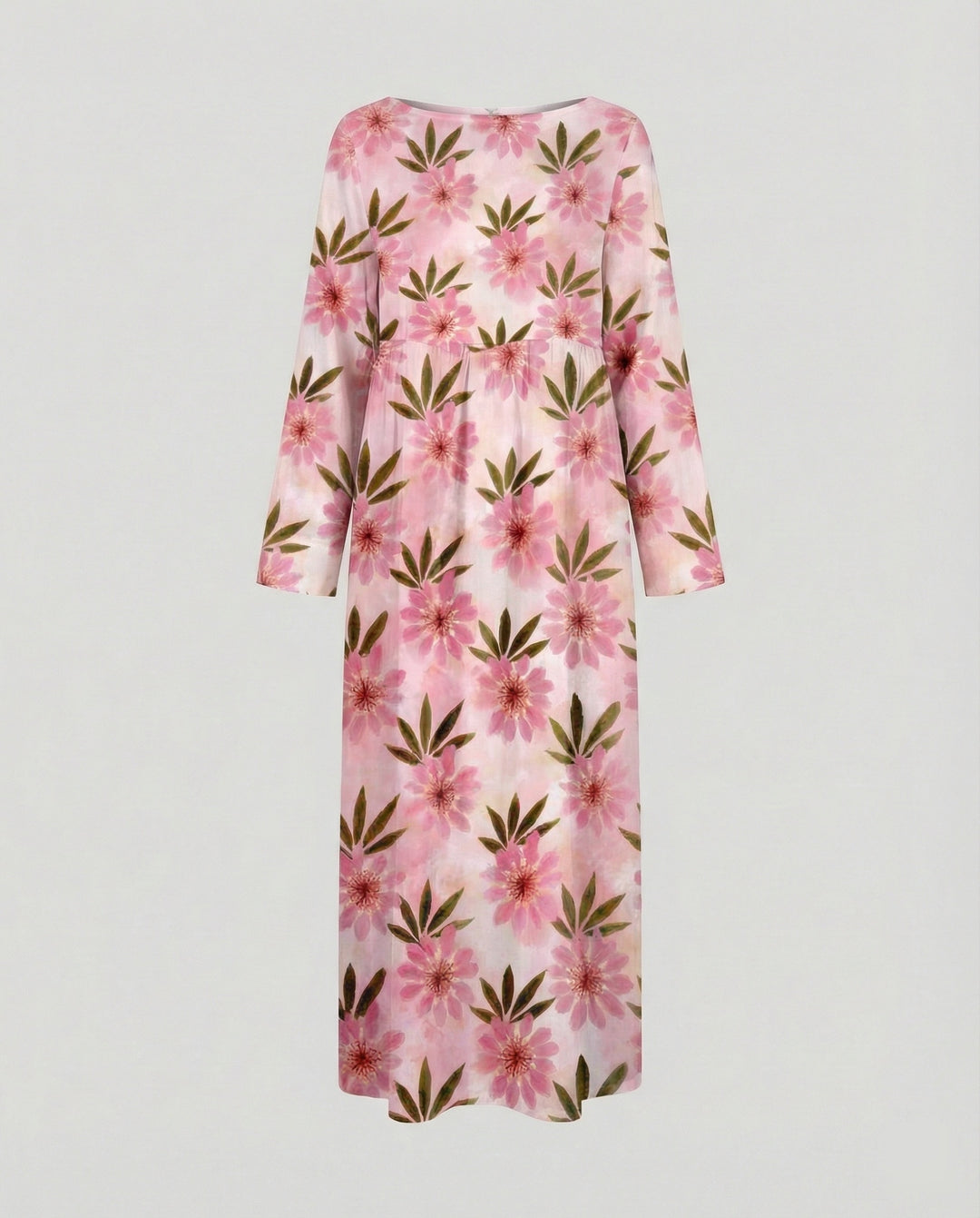 Damen Maxikleid floral mit Taschen