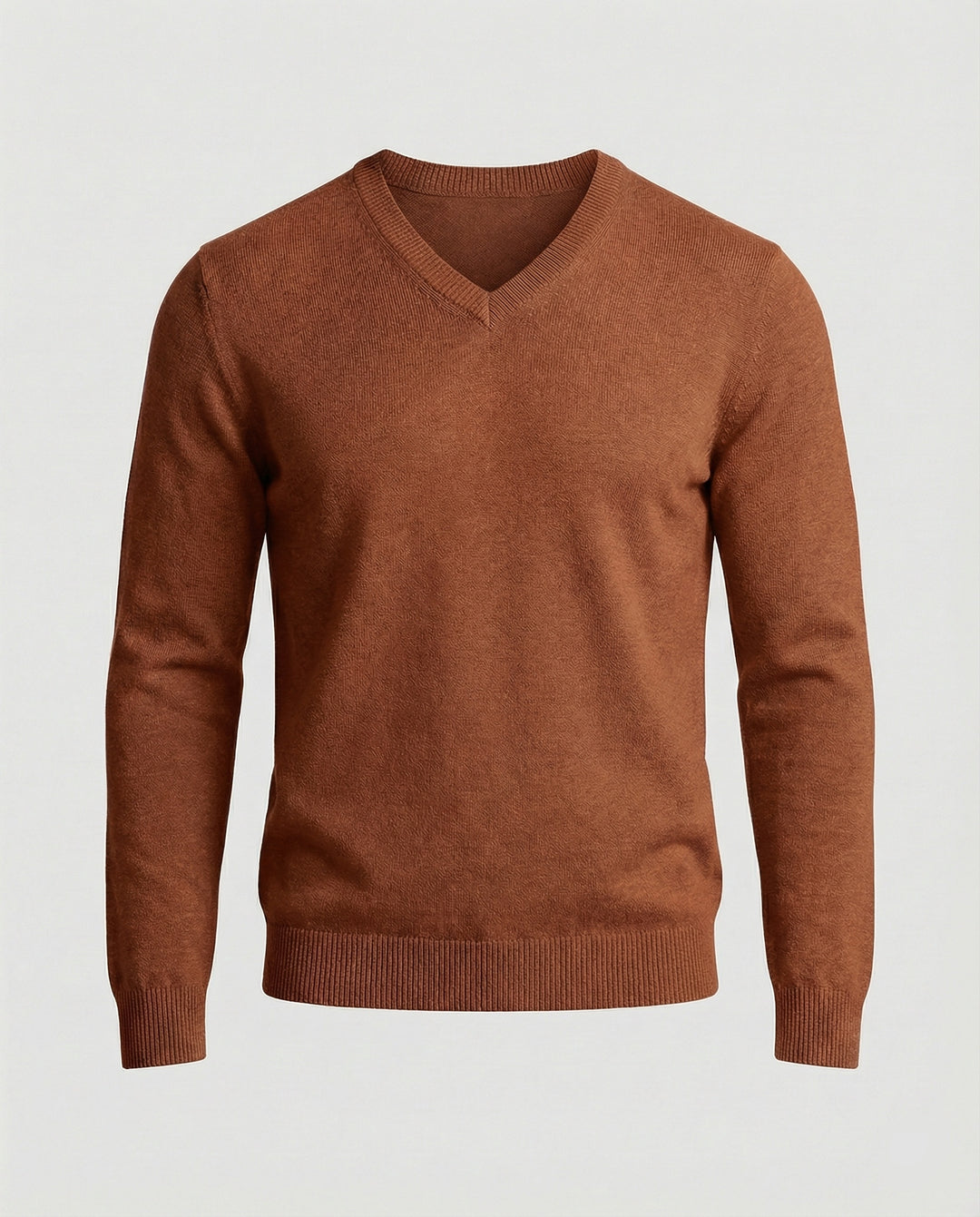 Herren V-Ausschnitt Feinstrickpullover EB