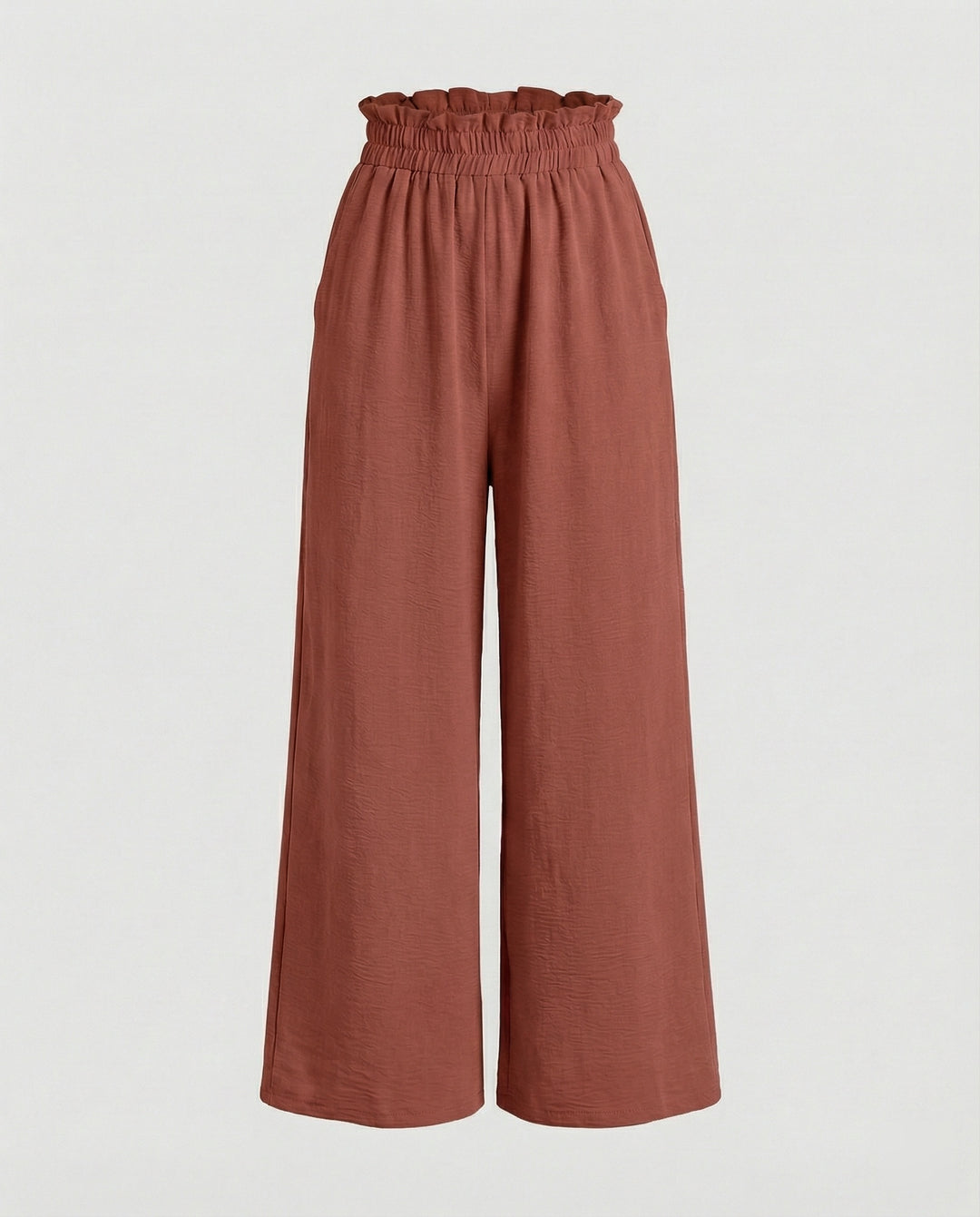 Damen Culotte-Hosen mit weitem Bein und elastischem Bund EB