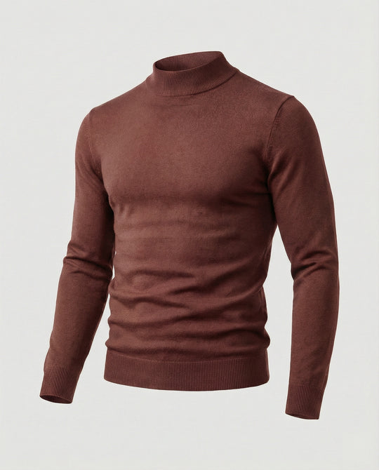 Herren eleganter Pullover mit Stehkragen EB