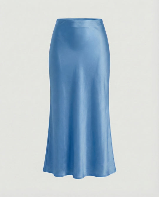 Damen Longskirt aus glattem Satin von EB