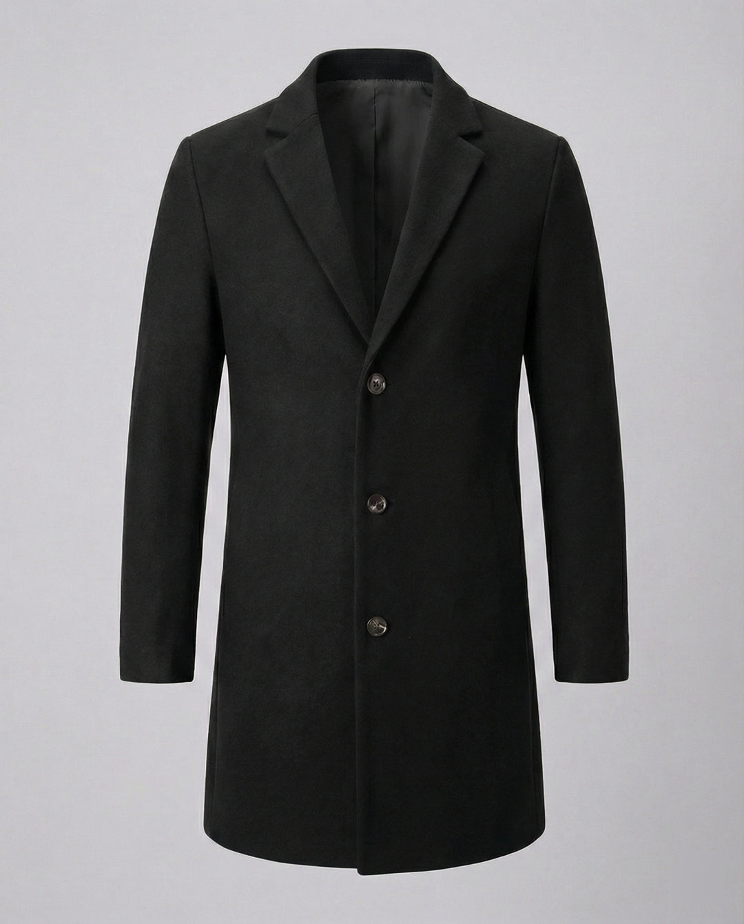 Herren eleganter Longblazer mit modernem Schnitt und doppelter Knopfreihe EB