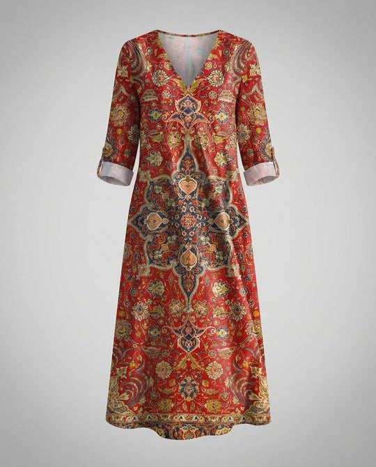 Boho Maxikleid Sommer Damen Taschen