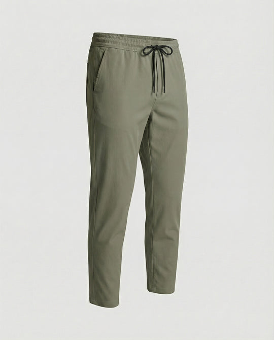 Herren leichte Freizeit-Hose mit verstellbarem Bund und modernen Seitentaschen EB
