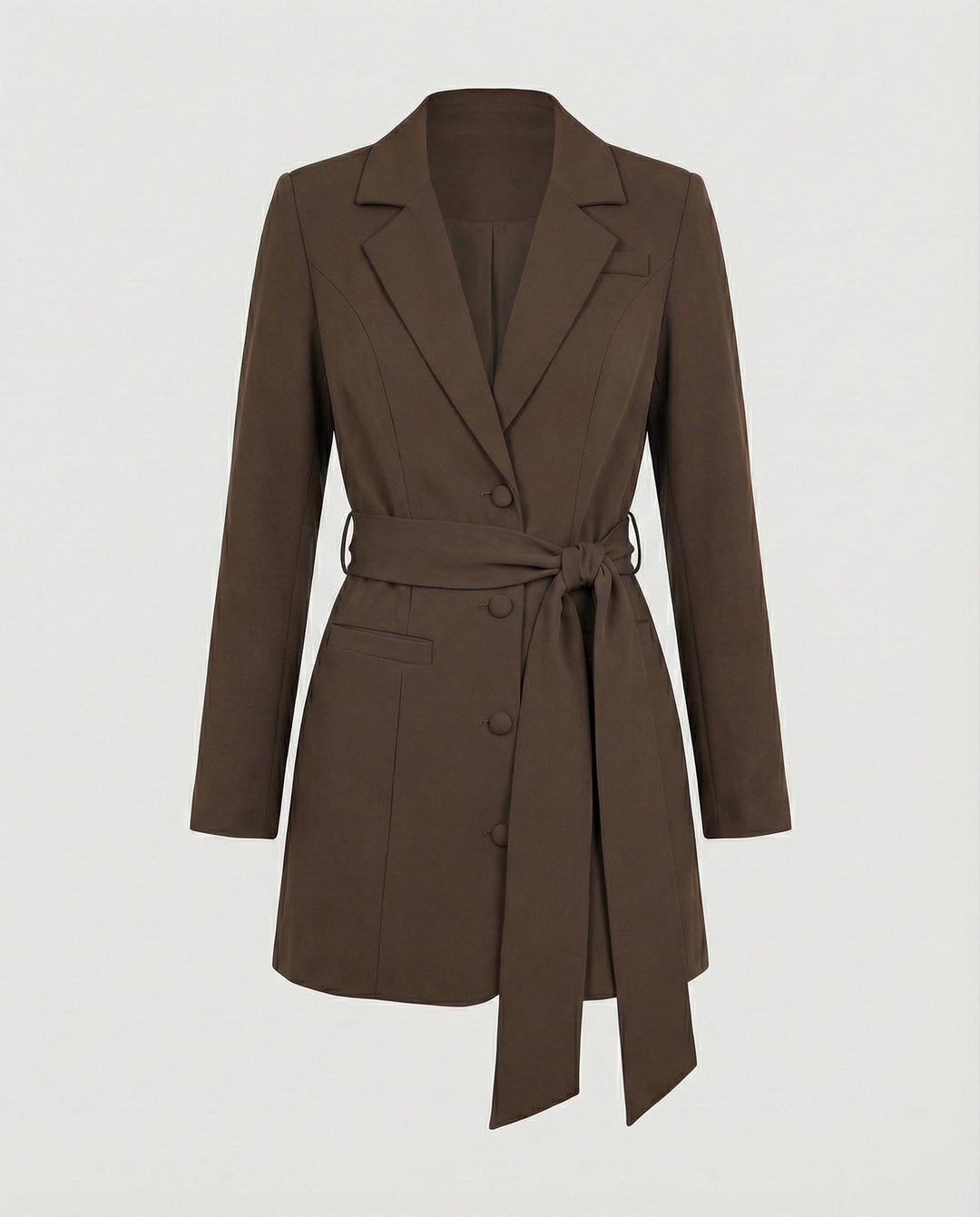 Blazerkleid Tailliert Mit Knopfleiste Damen