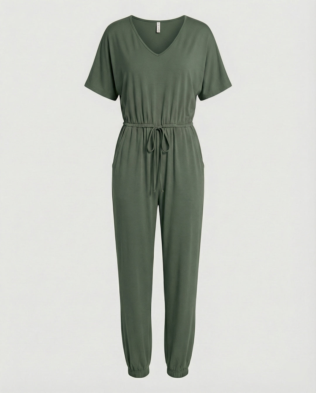 Damen Leichter Jumpsuit mit lockerer Passform und variabler Taille EB