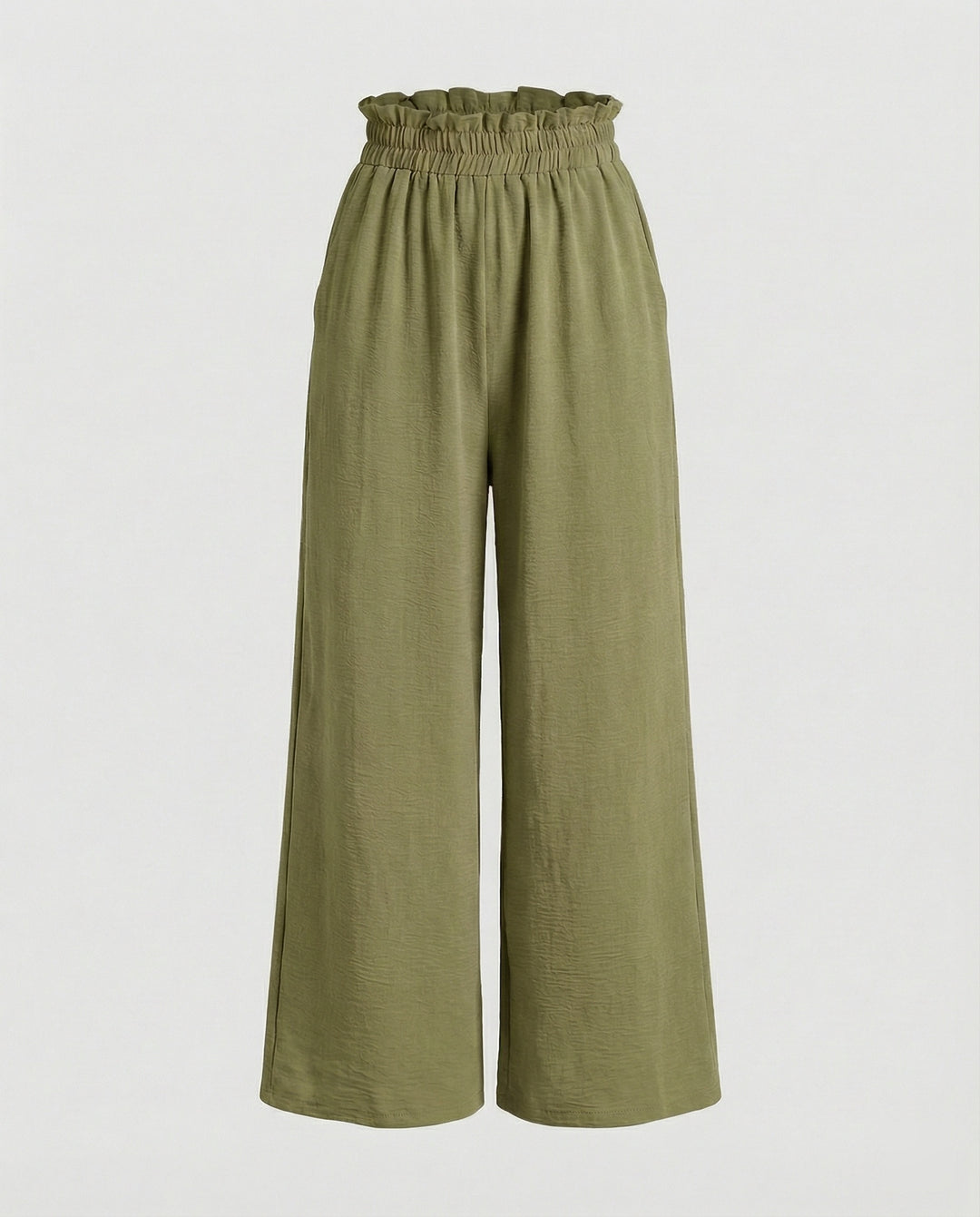 Damen Culotte-Hosen mit weitem Bein und elastischem Bund EB