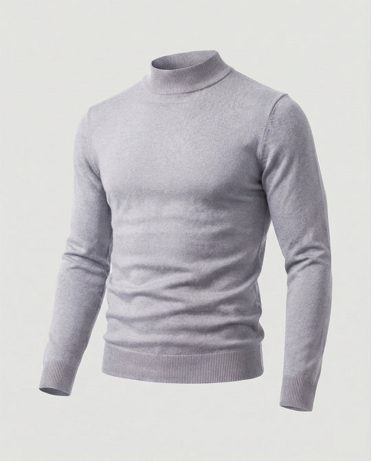 Herren eleganter Pullover mit Stehkragen EB