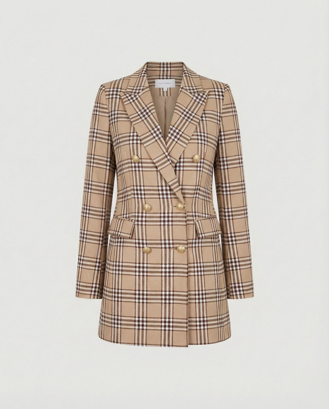 Damen Tweed-Blazer mit Doppelknopfleiste