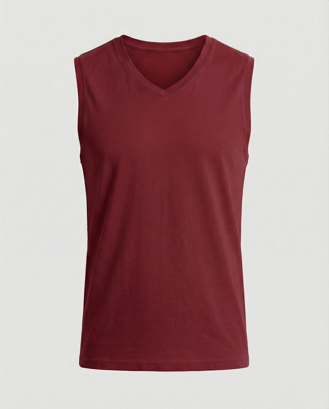Herren ärmelloses V-Ausschnitt-Tanktop aus atmungsaktivem Stretchmaterial EB
