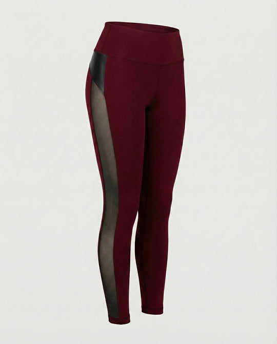 Damen Sport-Leggings mit atmungsaktivem Mesh-Einsatz EB