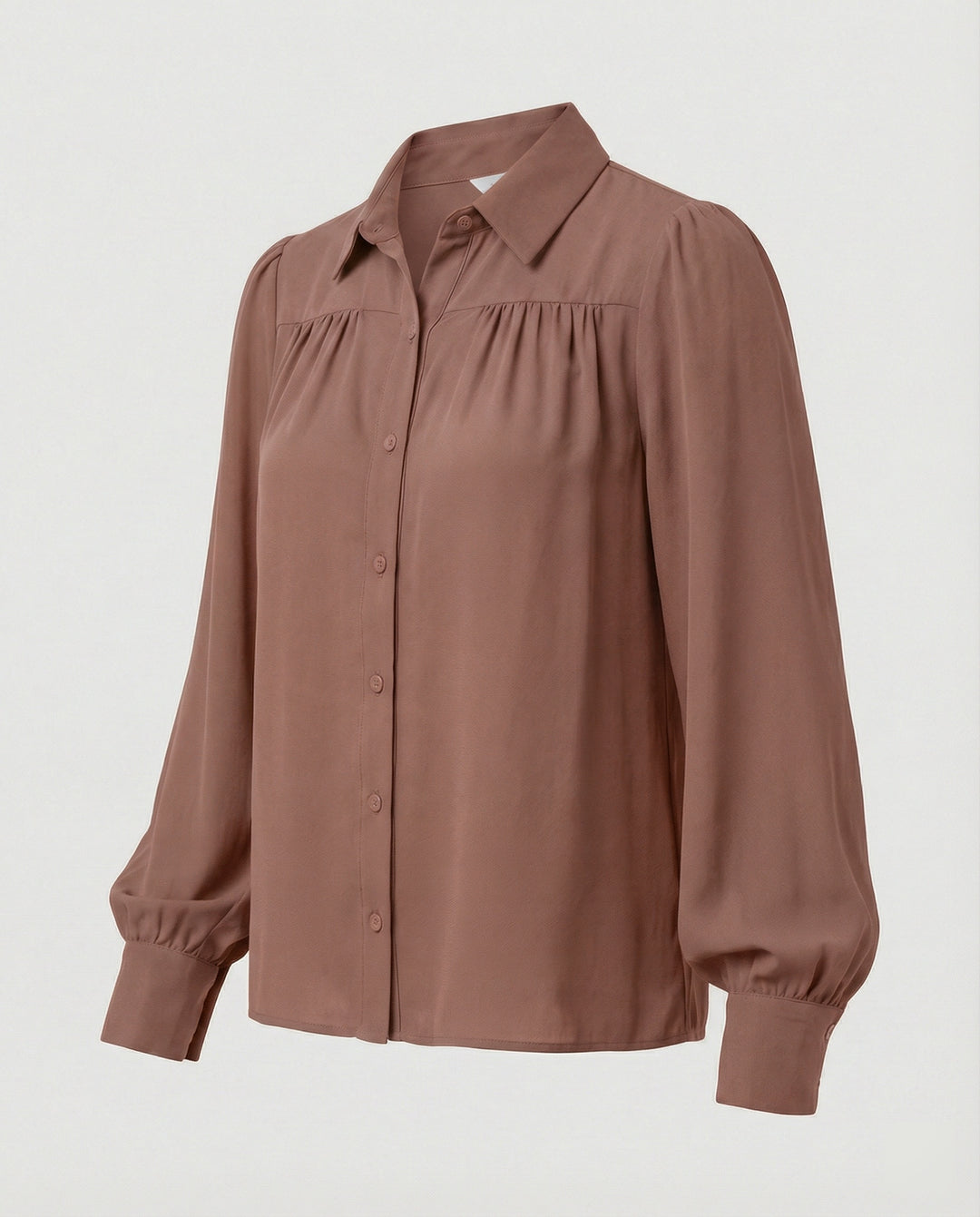 Damen Bluse mit voluminösen Ärmeln und eleganten Rüschendetails EB
