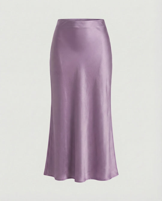 Damen Longskirt aus glattem Satin von EB