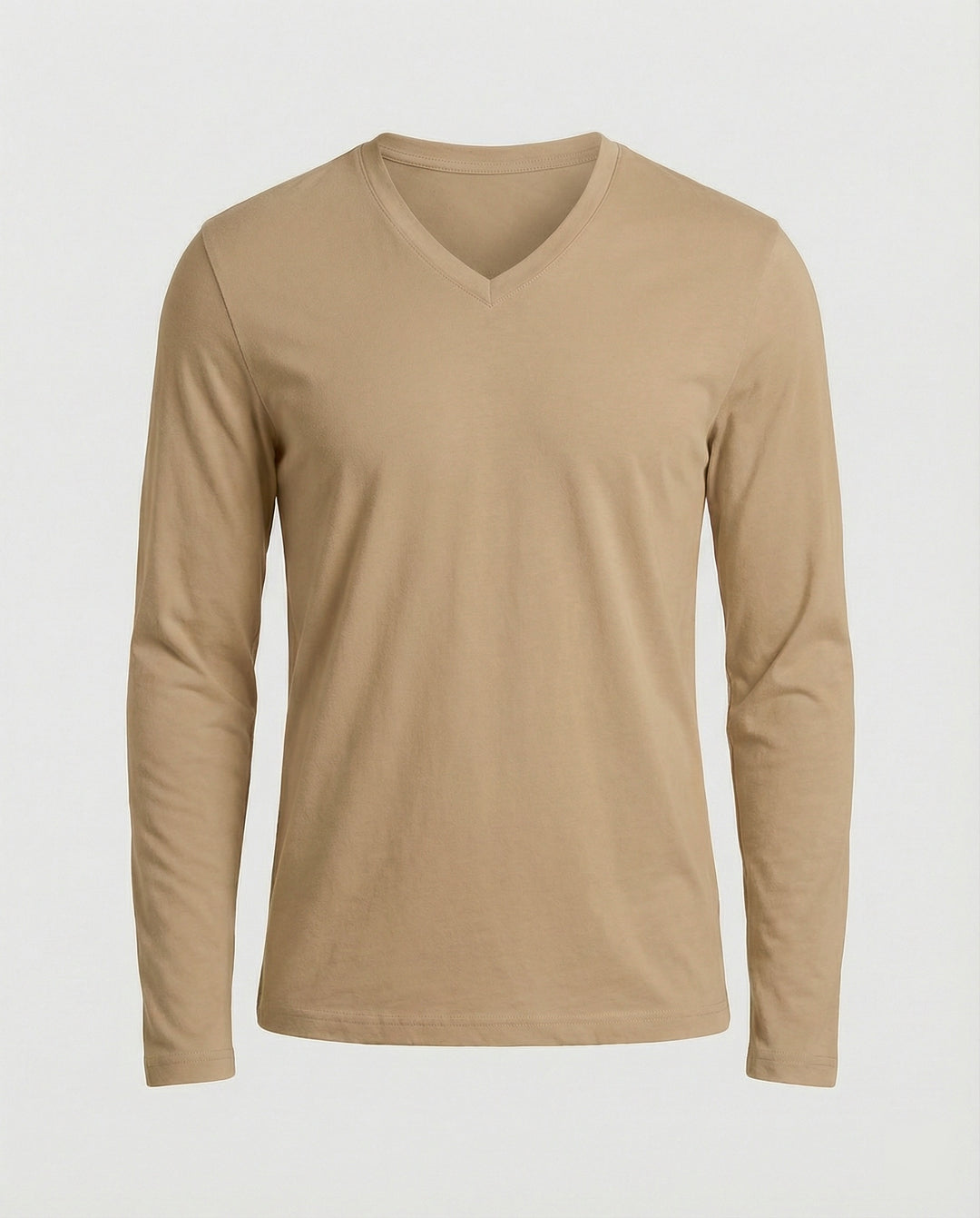 Herren lässiges V-Ausschnitt Langarmshirt EB