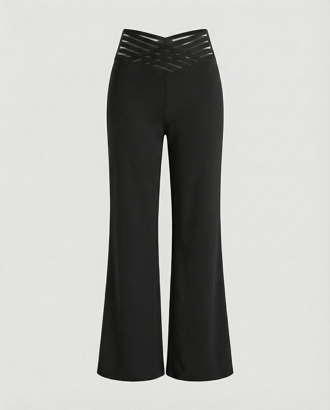 Damen Weit geschnittene Palazzo-Hose mit trendigen Cut-Outs EB