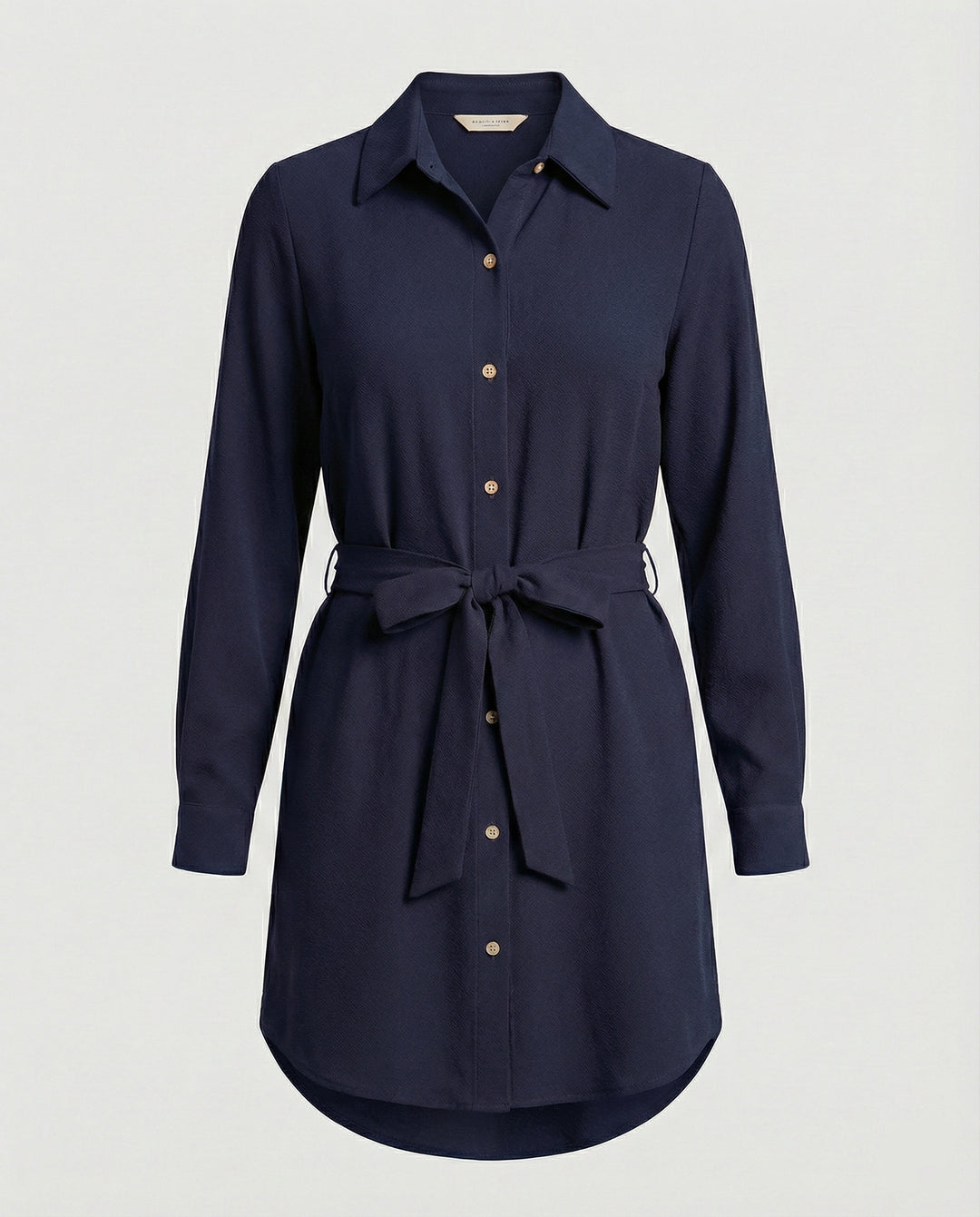 Freizeitkleid Damen knielang mit Knopfleiste