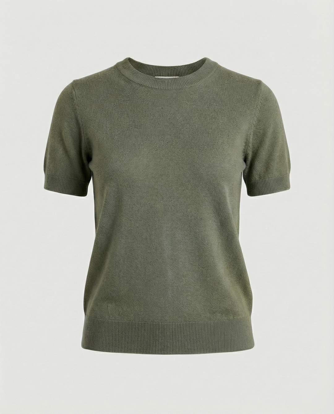 Damen Feinstrickpullover mit Kurzarmiger Silhouette und Weich Fließendem Material EB