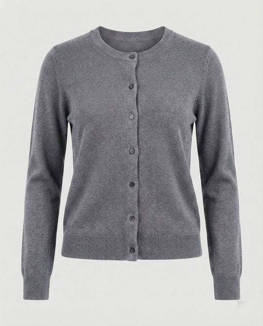 Damen Feinstrick Cardigan mit Knopfleiste und weichem Material EB
