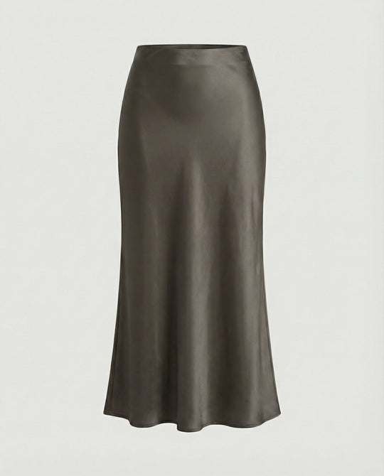 Damen Longskirt aus glattem Satin von EB