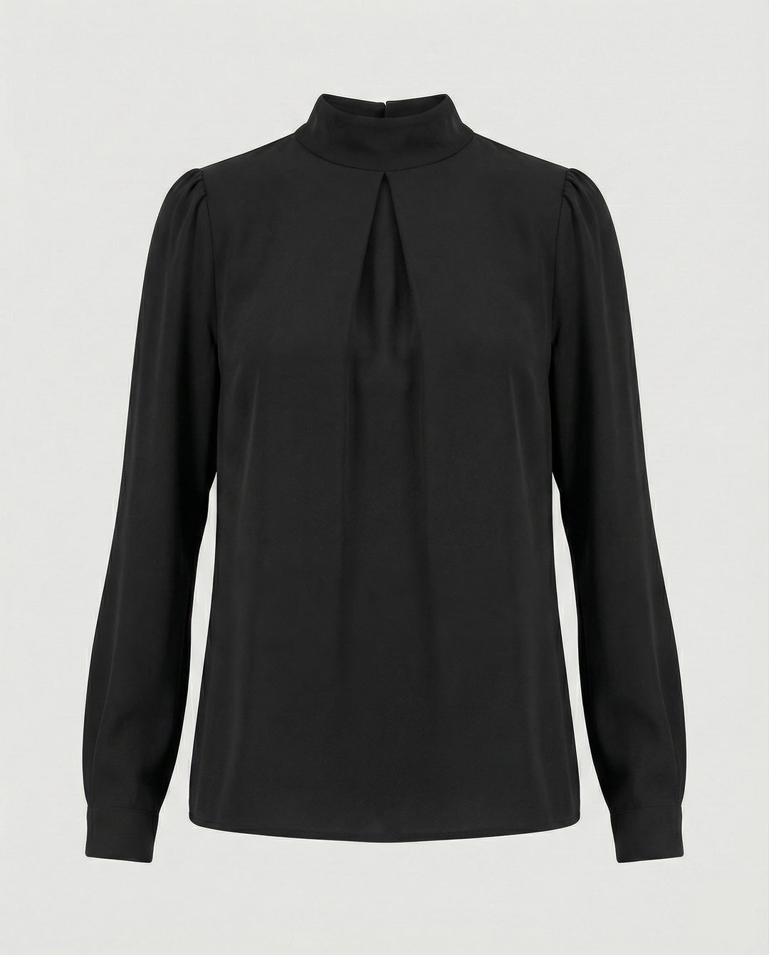 Damen elegante Bluse mit Stehkragen EB
