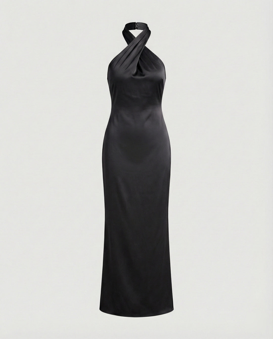 Damen Elegantes Abendkleid mit asymmetrischem Halterneck und figurformendem Schnitt EB