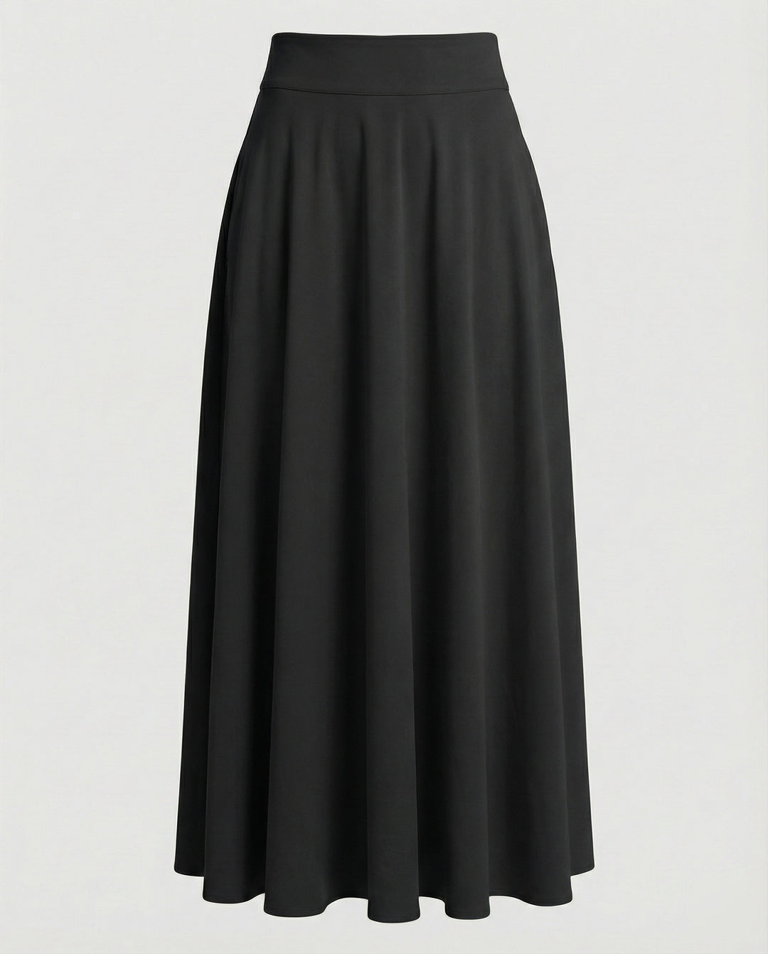 Damen Luftiger Maxi-Rock mit hohem Taillenbund EB