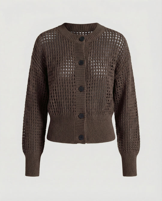 Damen luftiger Strickcardigan EB