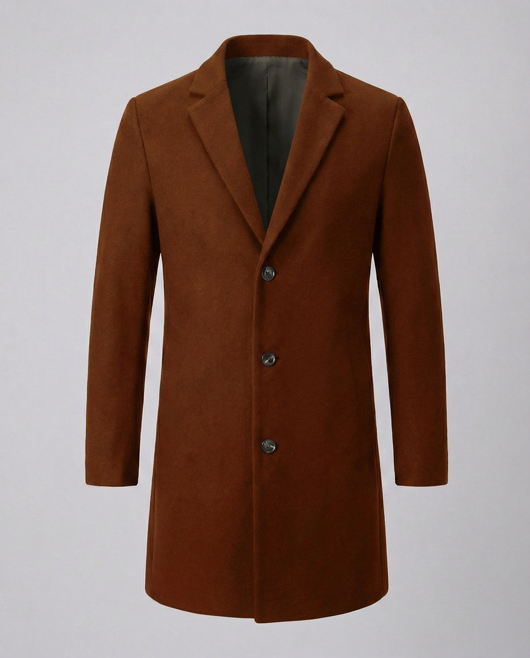 Herren eleganter Longblazer mit modernem Schnitt und doppelter Knopfreihe EB