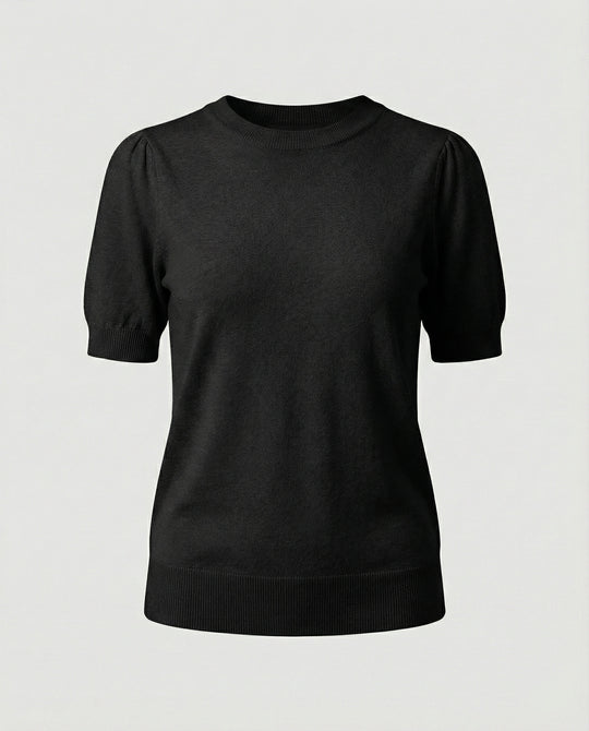 Damen Baumwollpullover mit kurzem Arm EB