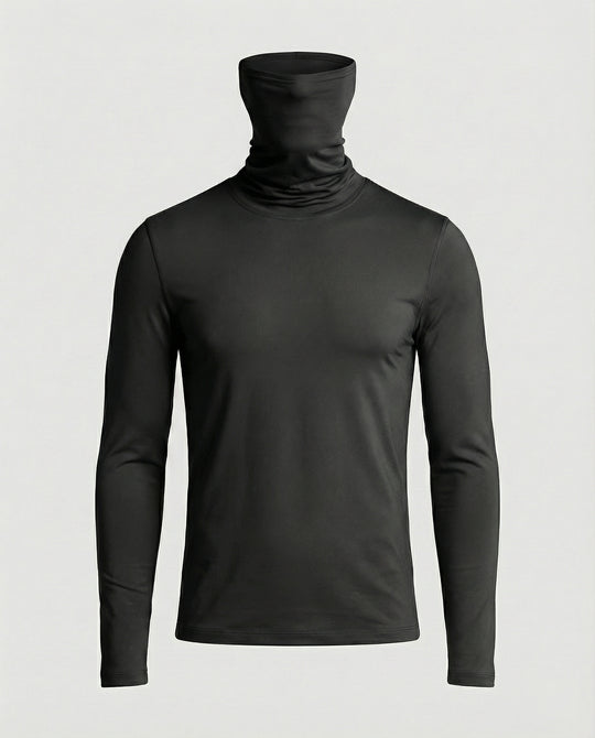 Herren Funktionsshirt mit hohem Kragen und innovativem Feuchtigkeitsmanagement EB