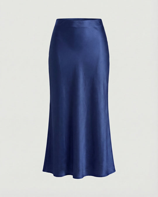 Damen Longskirt aus glattem Satin von EB