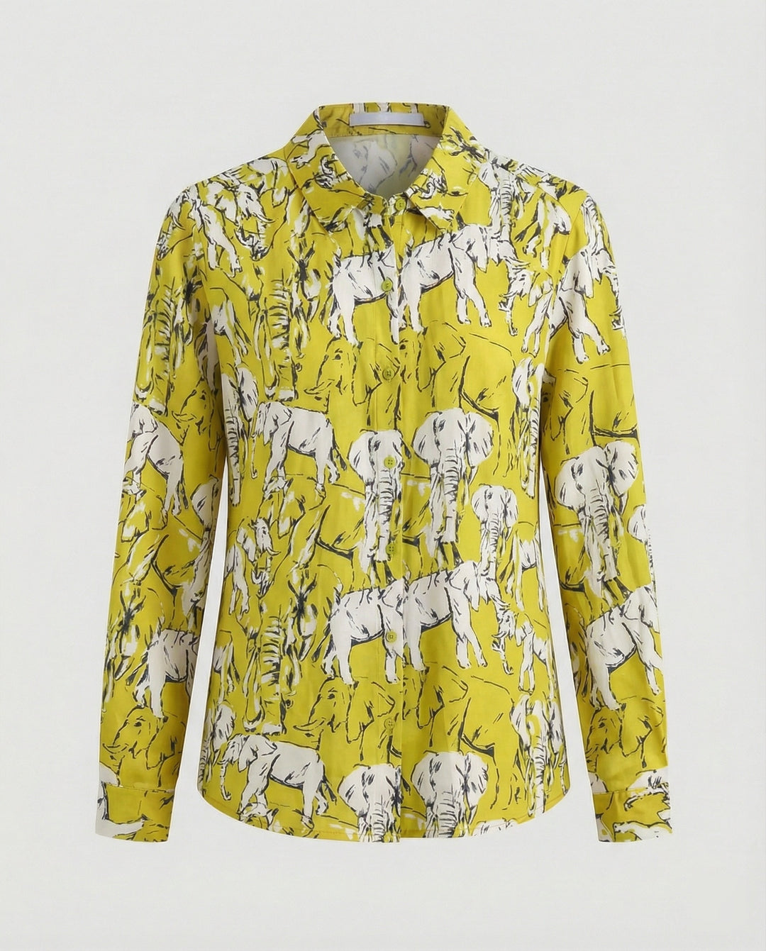 Leichte Hemdbluse Damen Aquarell Blumen
