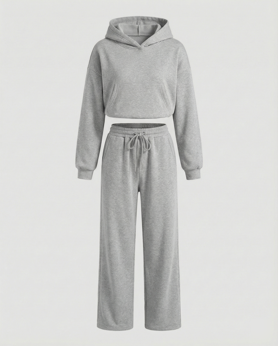 Damen Sweat-Set mit lässigem Schnitt und hohem Kragen EB