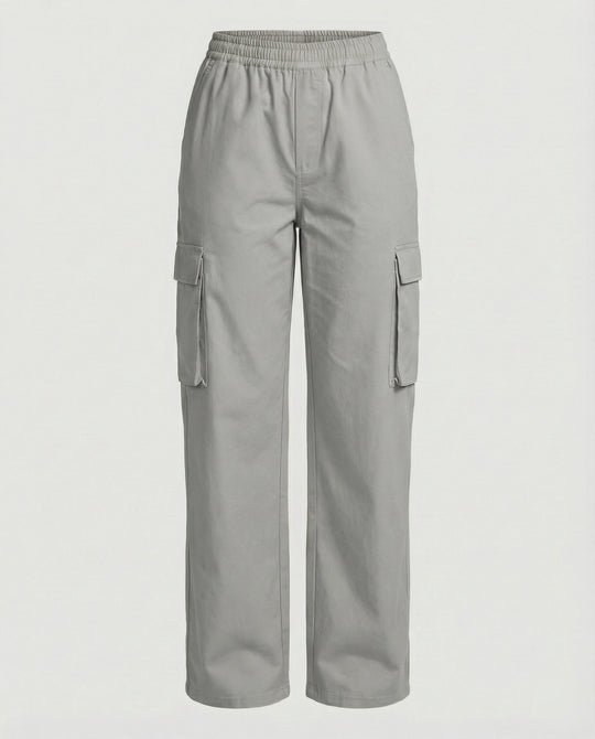 Damen Cargo-Hose mit elastischem Bund und praktischen Seitentaschen EB
