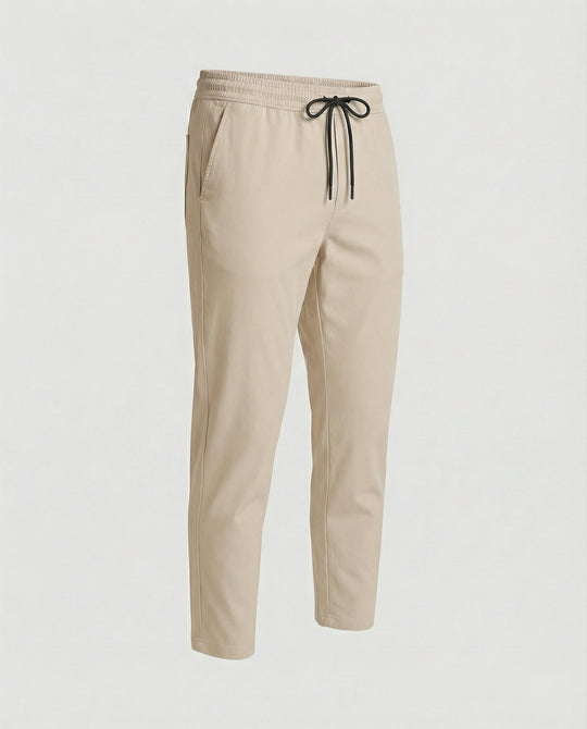Herren leichte Freizeit-Hose mit verstellbarem Bund und modernen Seitentaschen EB