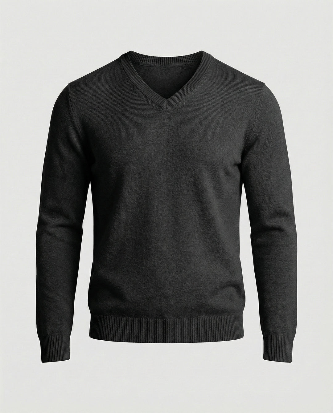 Herren V-Ausschnitt Feinstrickpullover EB