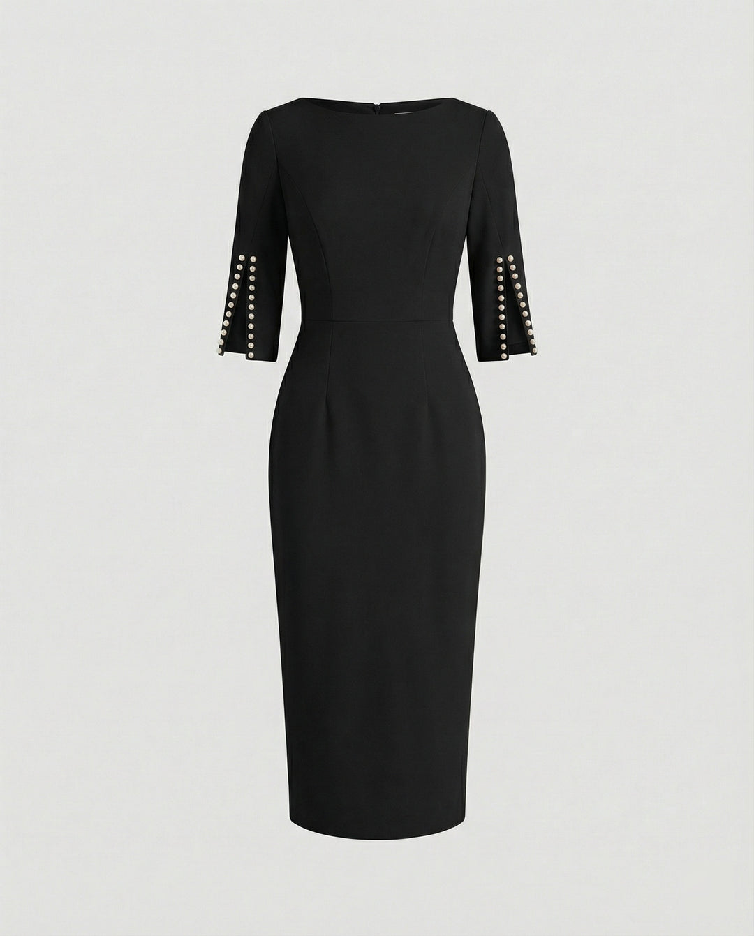 Damen Etuikleid elegant Perlen
